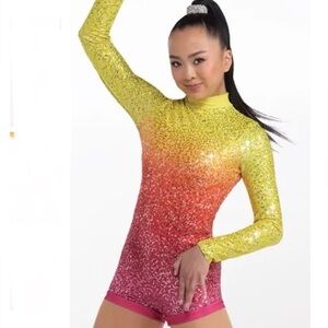 Weissman Chained To The Rhythm Sequin Biketard Costume MC